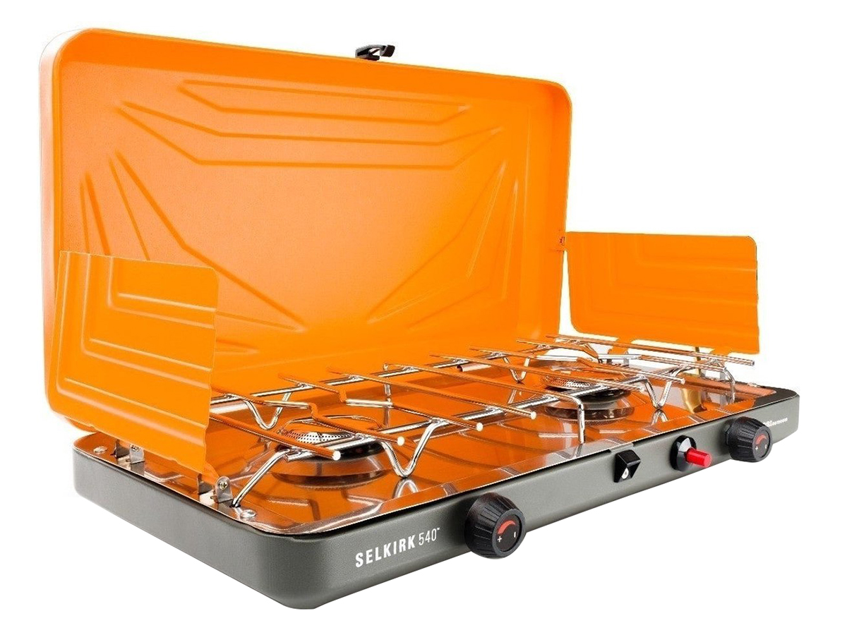 Poêle à Deux Brûleurs Coleman Deluxe 413G499 – Vert Camping Outdoor (Occasion, Fonctionnel)