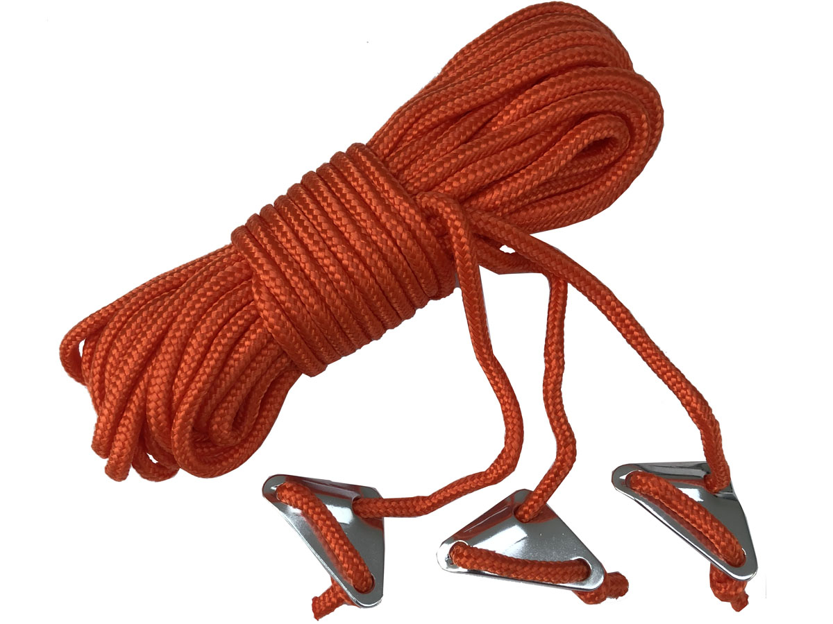 Accessoire Camping Securite Lot De 8 Haubans Réfléchissants Jaunes - 4m Pour Camping Et Outdoor Corde Tente 4m Nylon