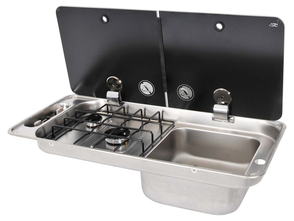 Table de cuisson à gaz Ilve hcpt125fdd Professional Plus + plaque à