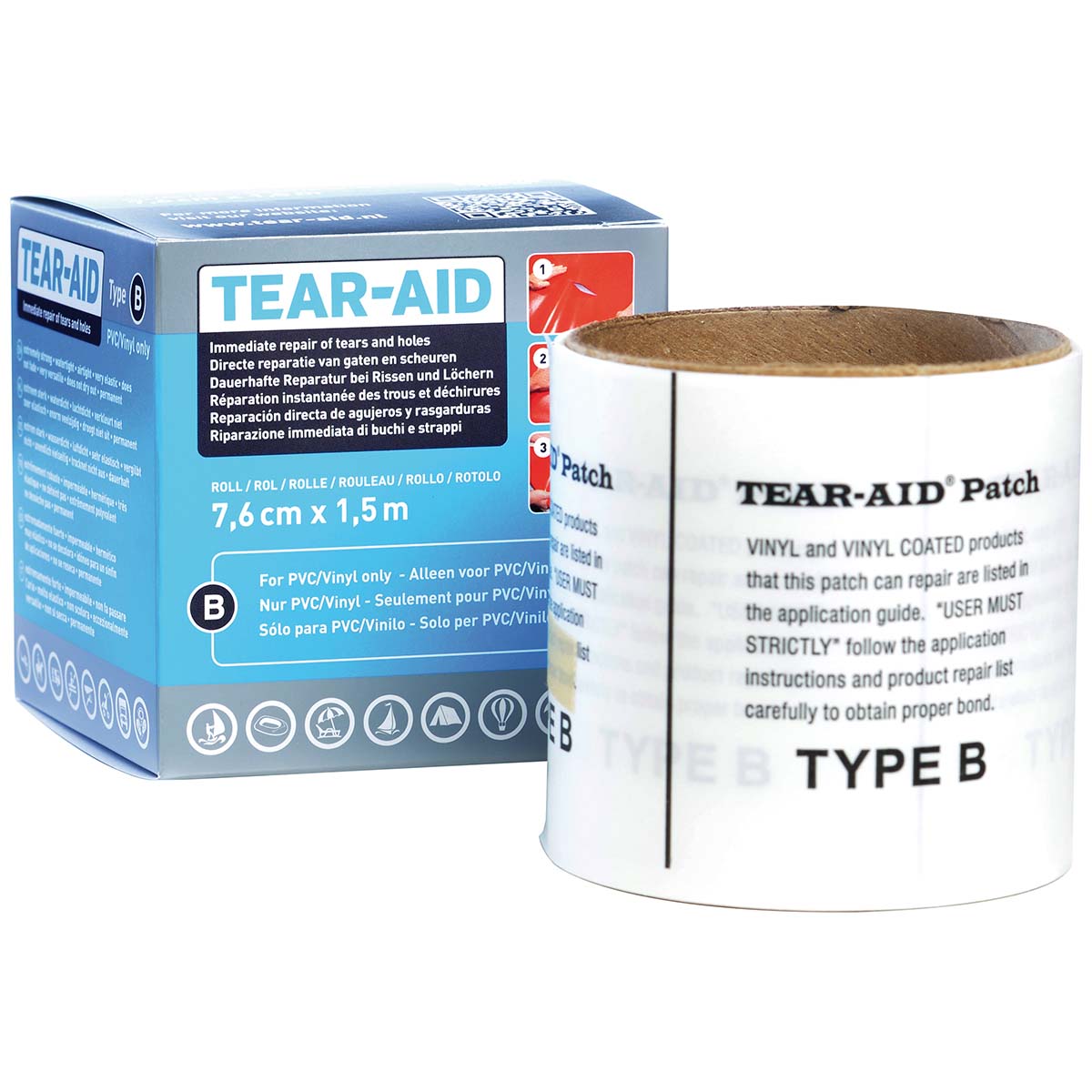 TearAid Outil de réparation Type B Transparent Paquet complet TearAid Outil de réparation Type B Transparent Paquet complet