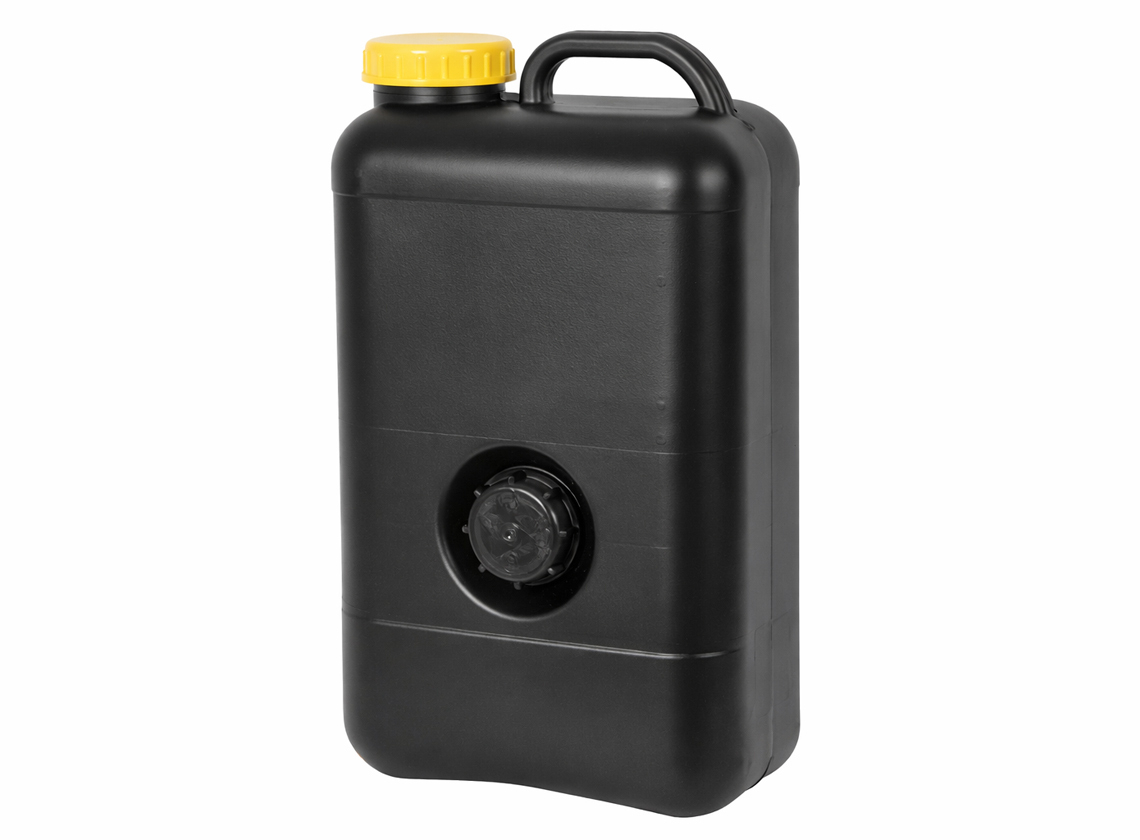 Bo-Camp Jerrycan Harmonica 16 Litres Transparent Avec Robinet - Idéal Camping Et Voyage